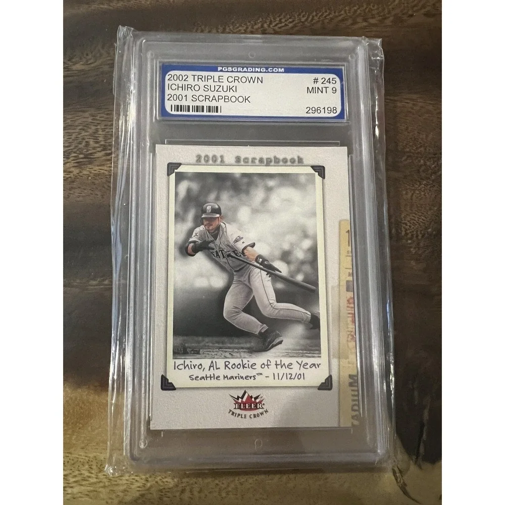 PSA 9 MINT 2002 Fleer Triple Crown Ichiro Suzuki #245 Rookie Of The Year‎ Sealed